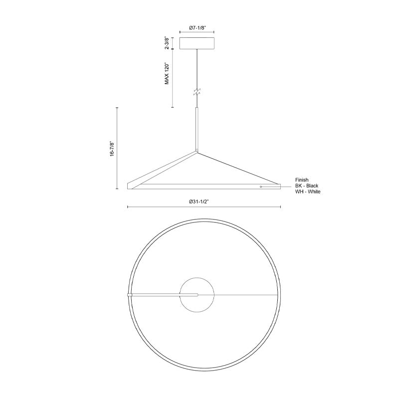 Roda 31 Pendant Blanca