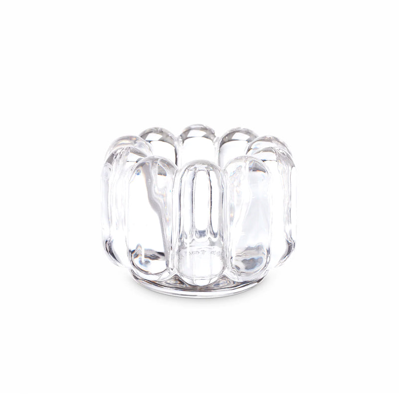 Press Vertical Tealight Holder Clear