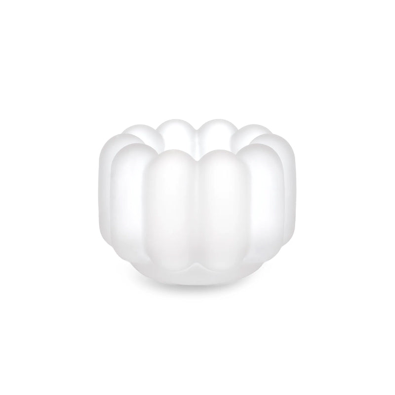 Press Vertical Tealight Holder Frosted