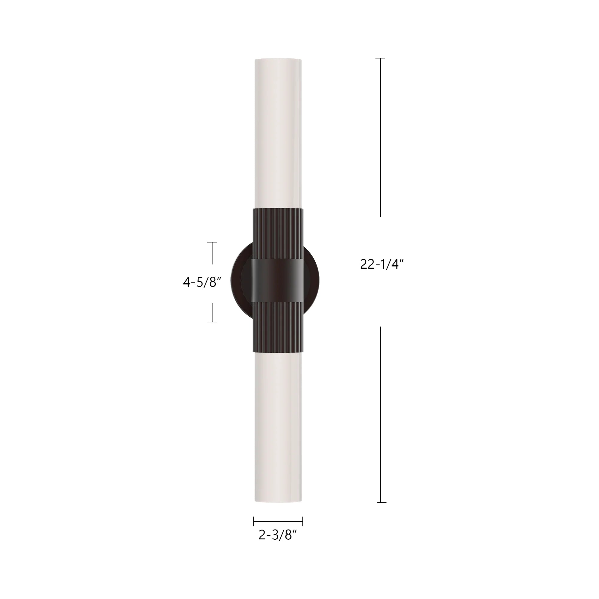 Rue Wall Sconce Black