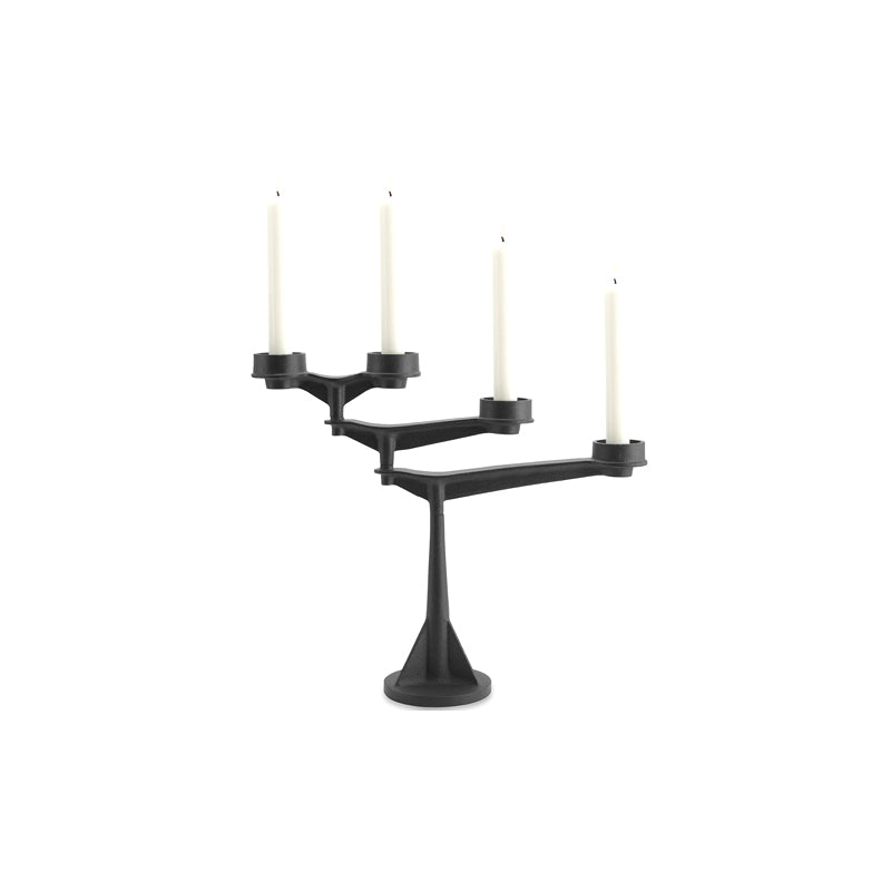 Spin Mini Candelabra Black