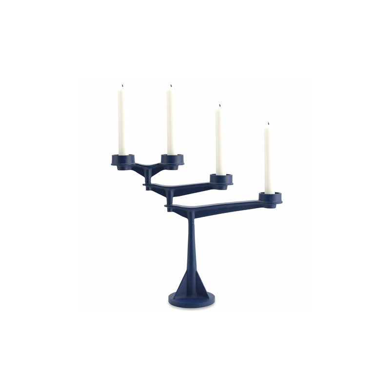Spin Mini Candelabra Blue