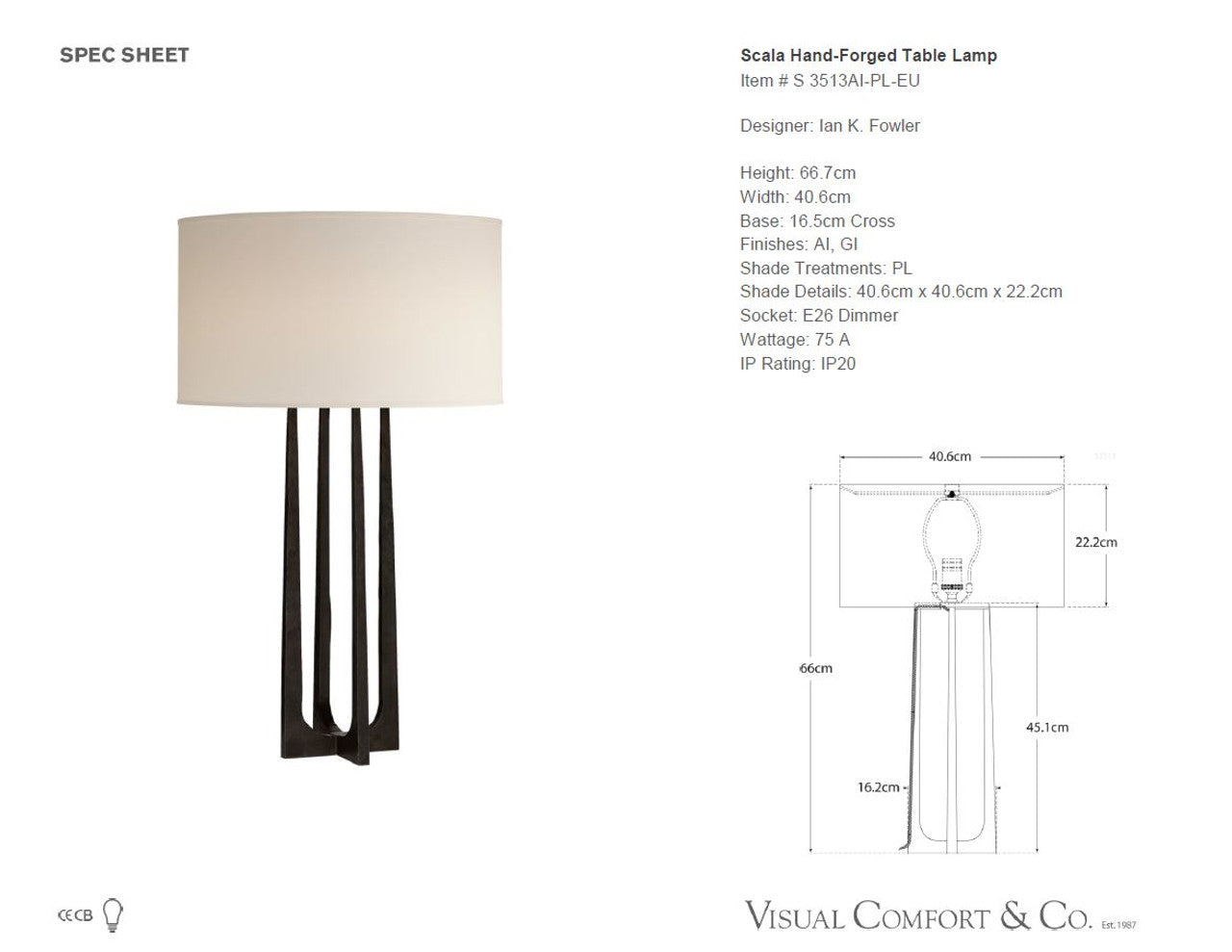 Scala Table Lamp Black