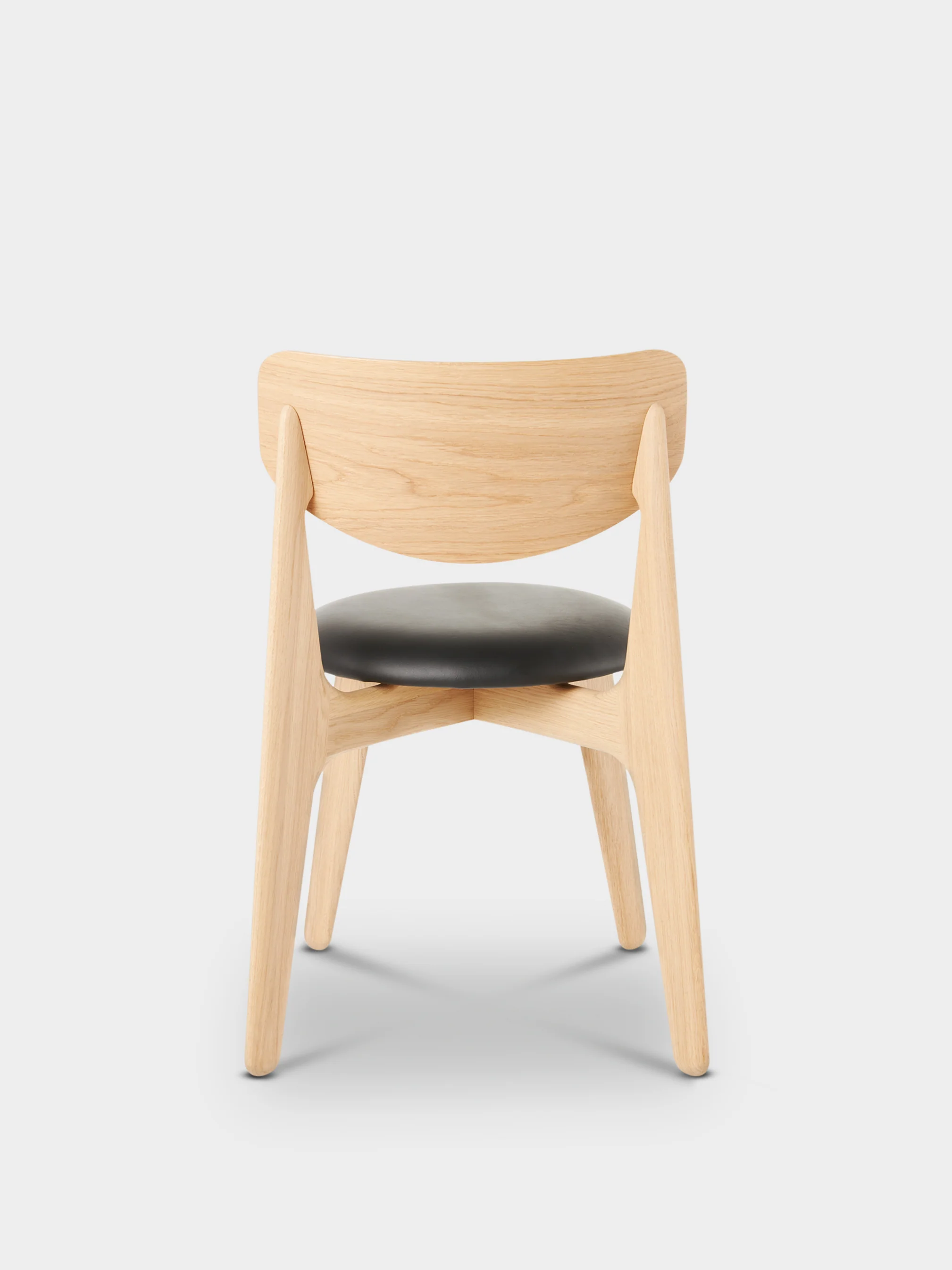 Slab Upholstered Dining Chair Oak