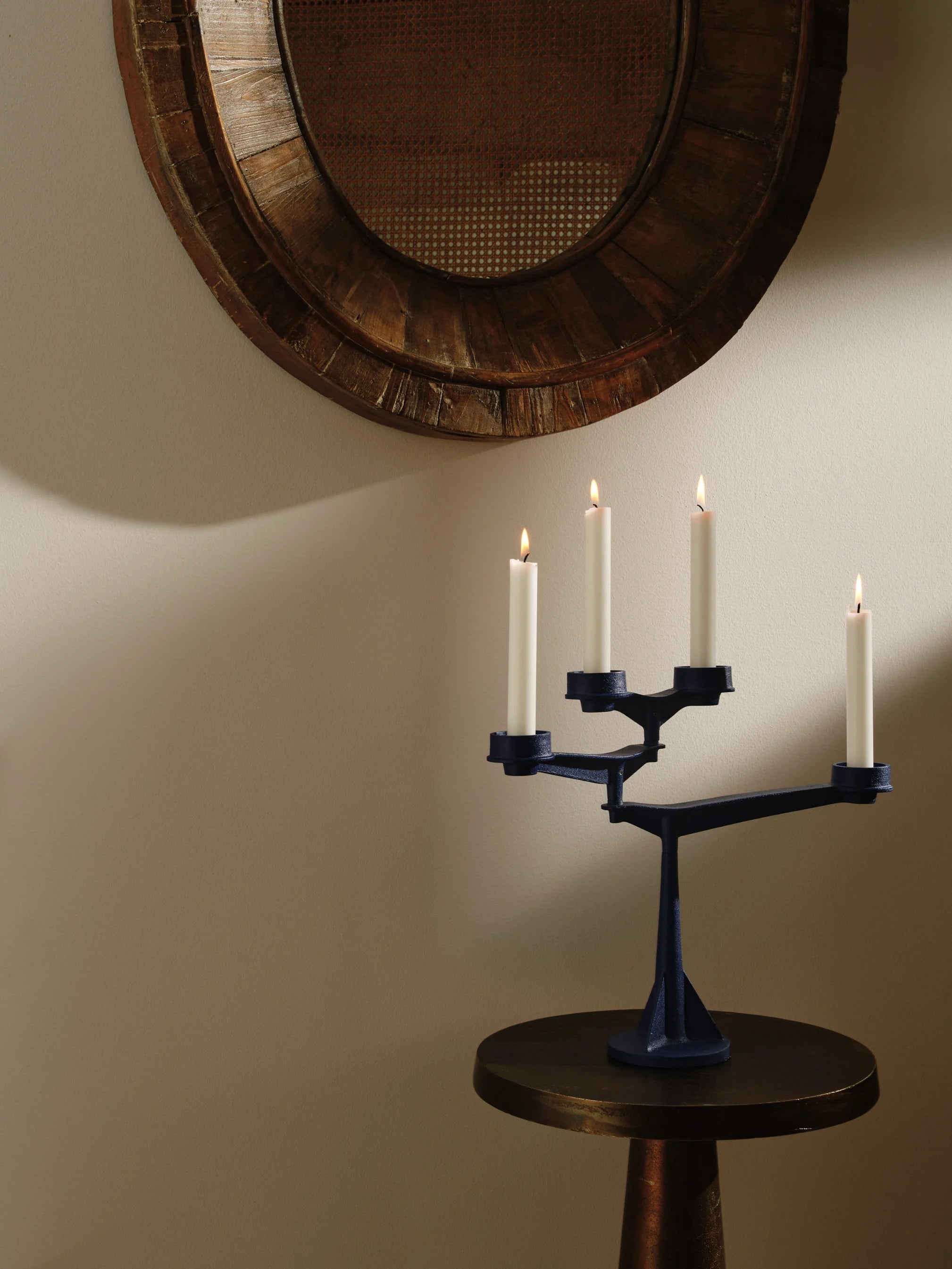 Spin Mini Candelabra Blue