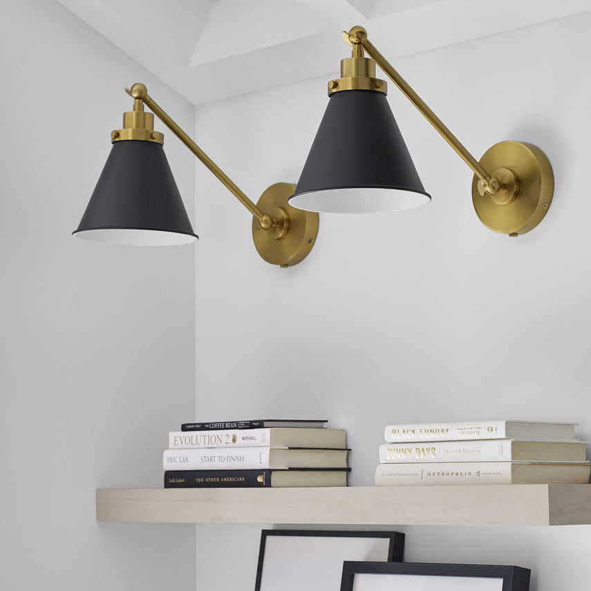 Wellfleet Sconce Black Nickel
