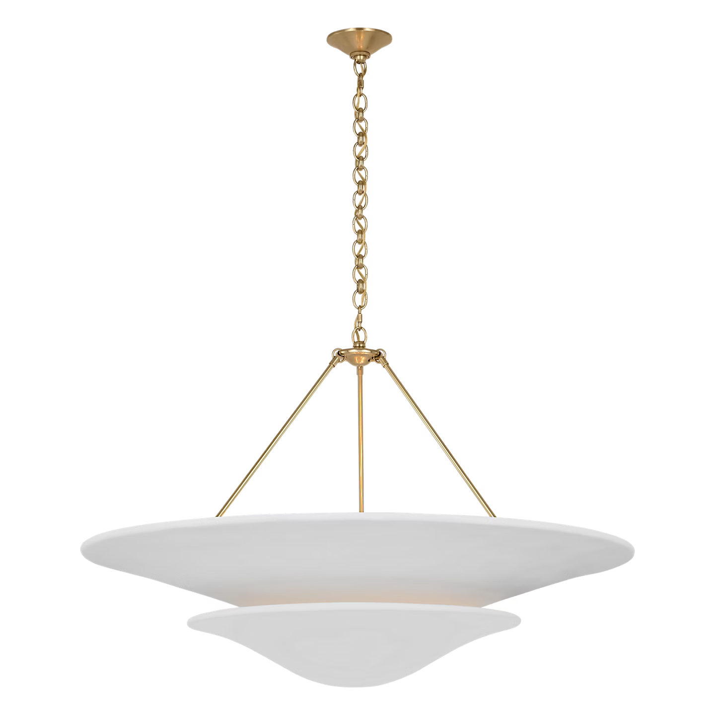 Mollino Chandelier Brass