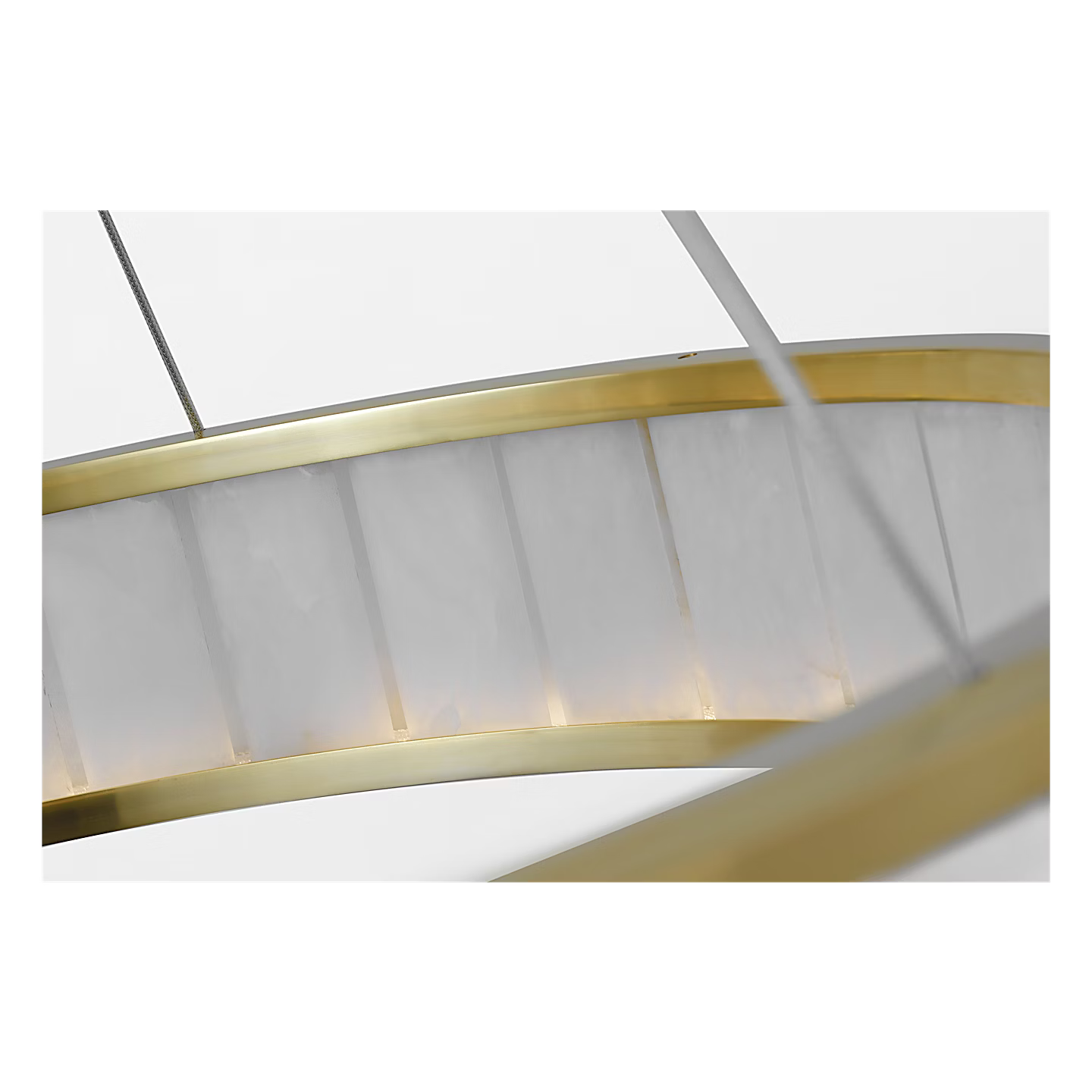 Iterna Chandelier Brass/Alabaster