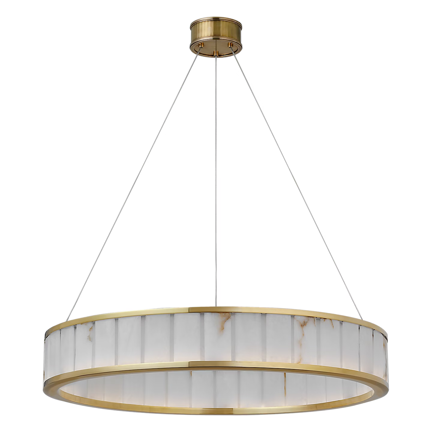 Iterna Chandelier Brass/Alabaster