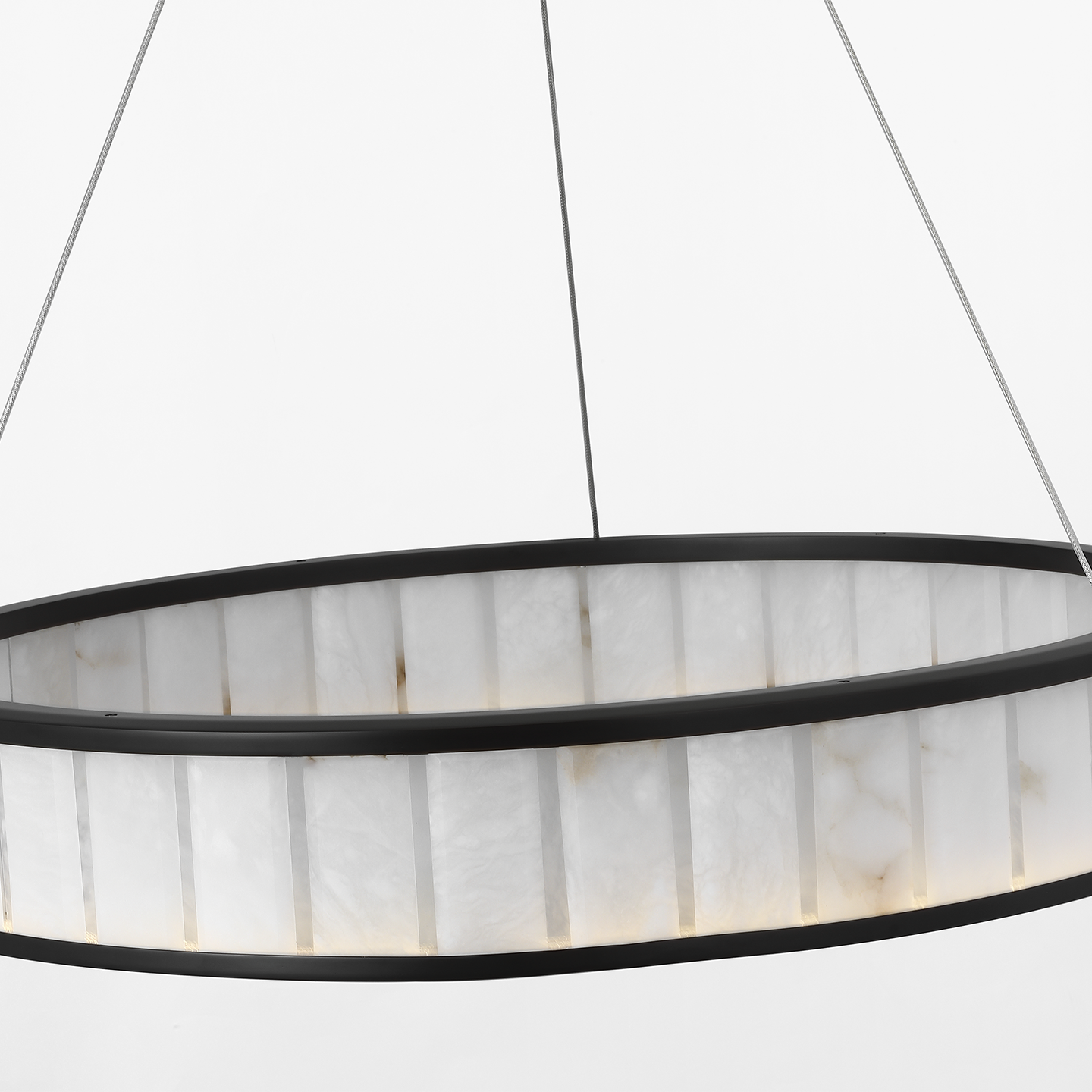 Iterna Chandelier Iron/Alabaster