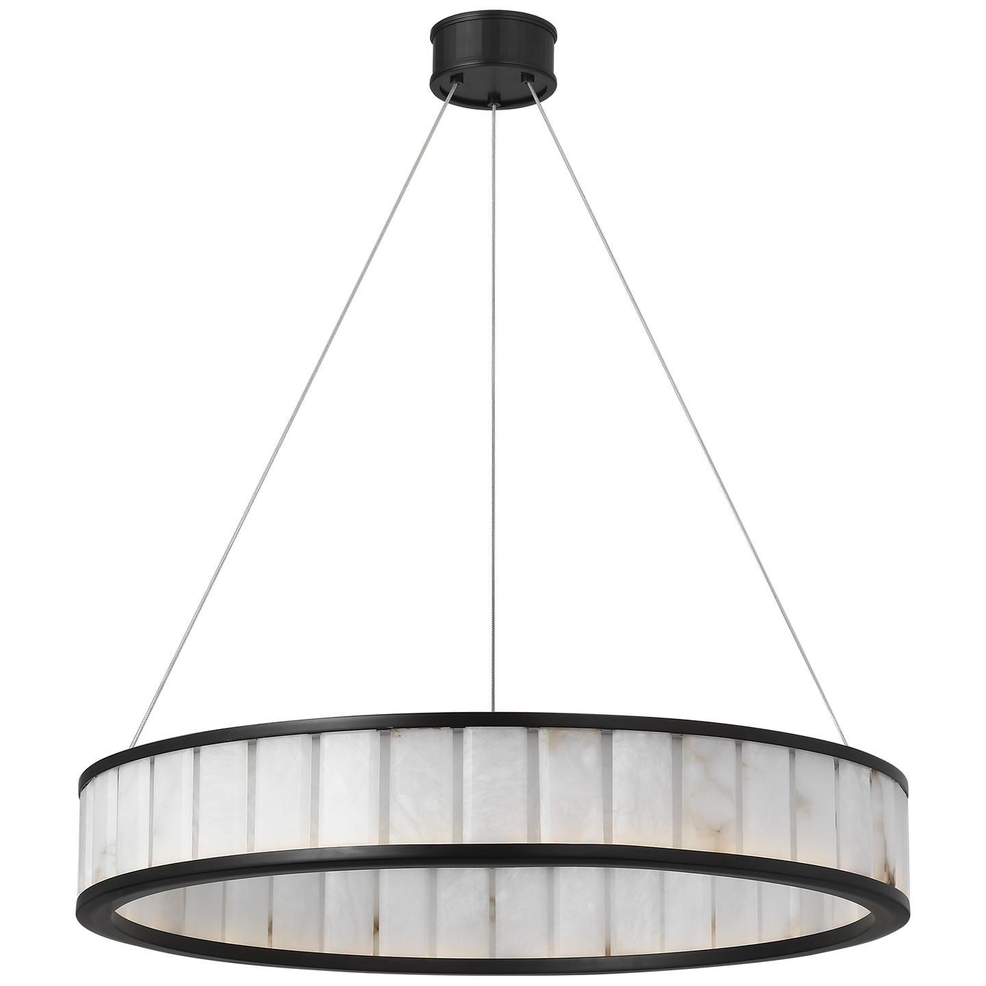 Iterna Chandelier Iron/Alabaster