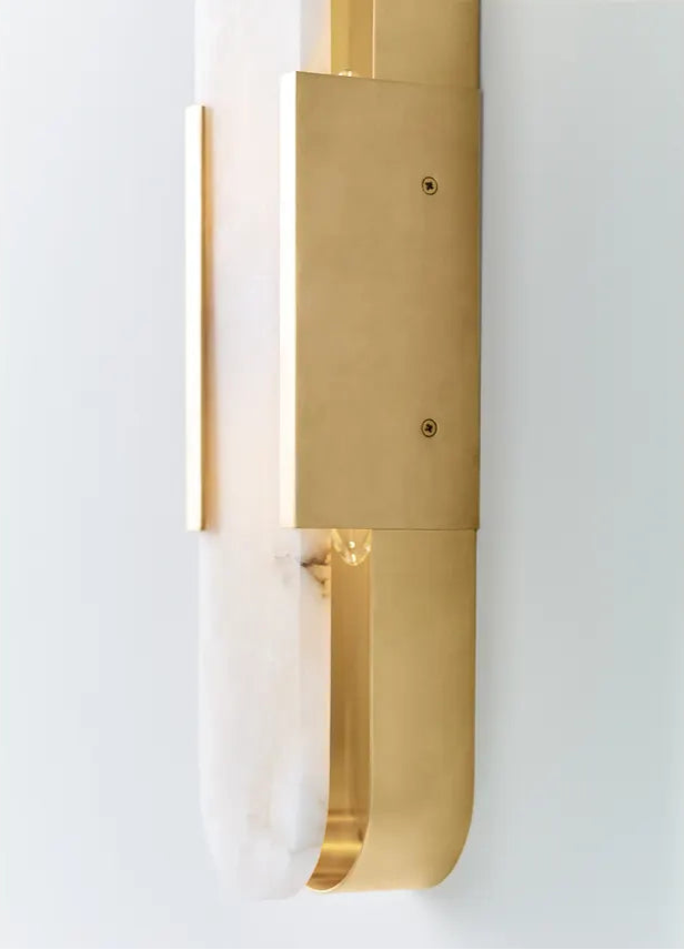 Melange Elongated Sconce Brass