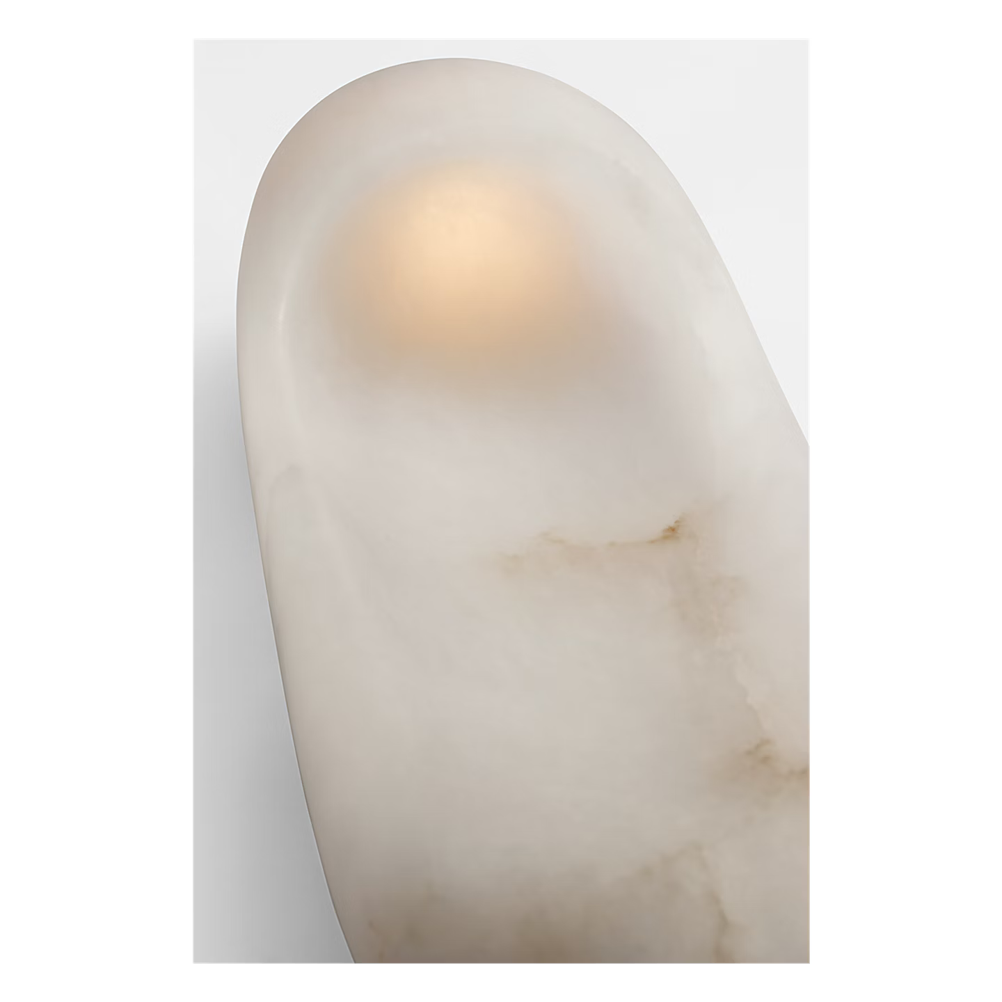 Esculpa Elongated Wall Light Alabaster/Brass