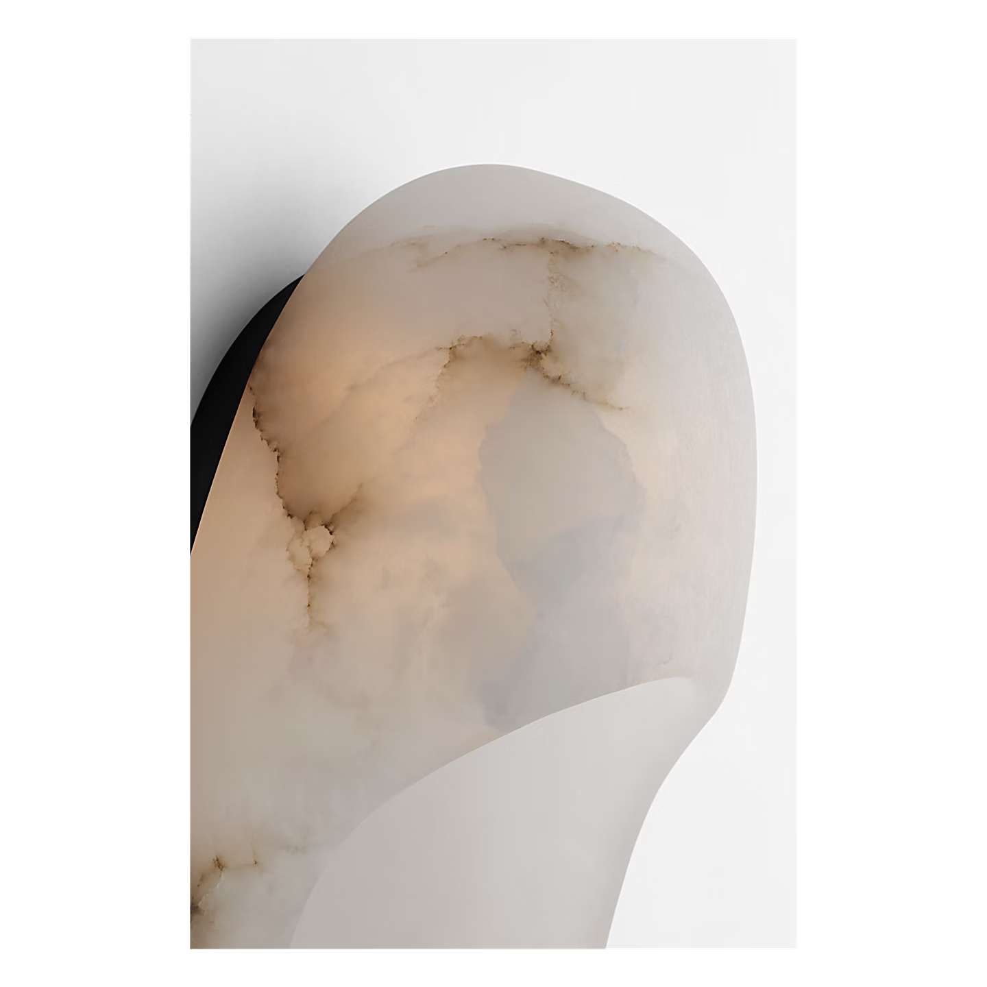 Esculpa Elongated Wall Light Alabaster/Bronze