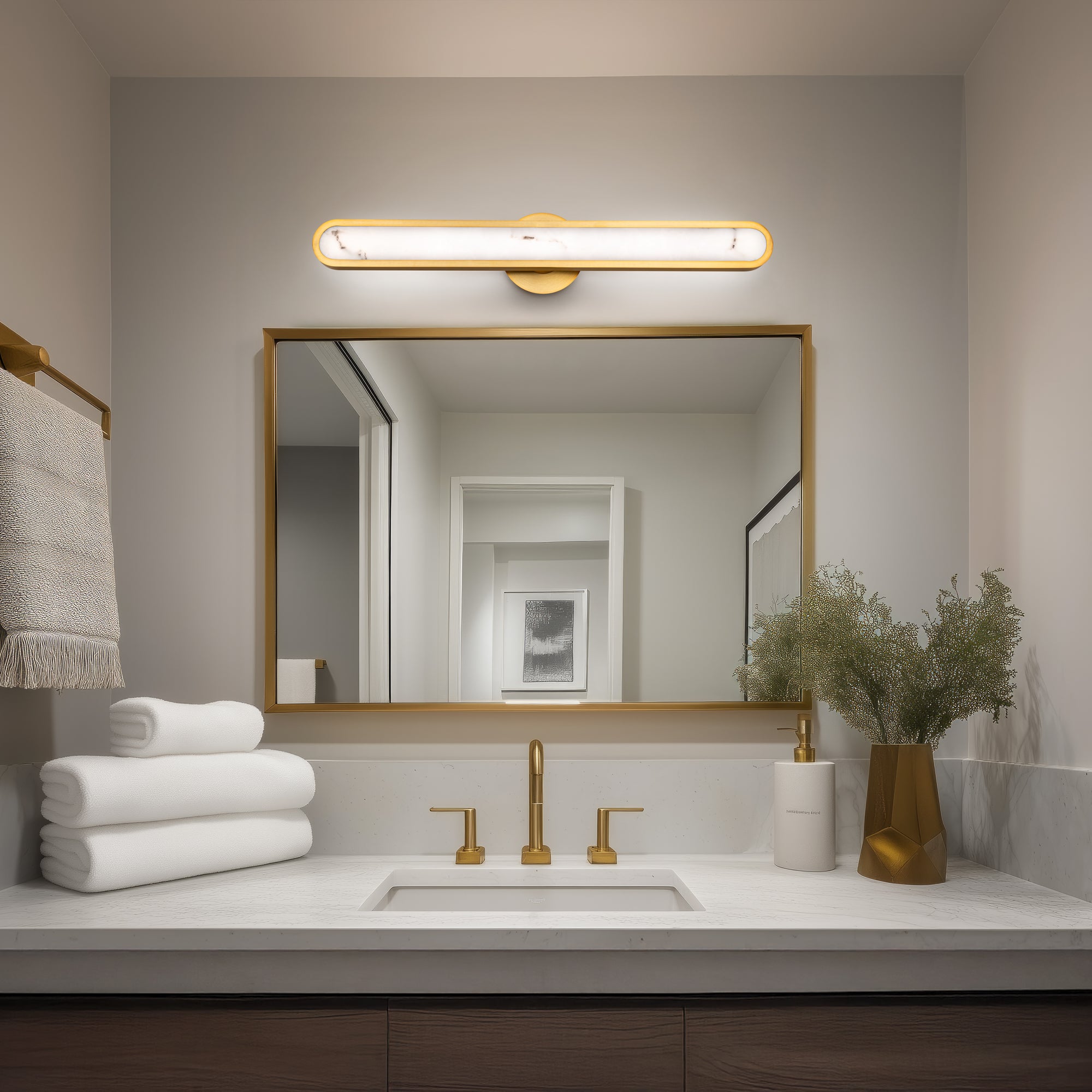 Serena Bath & Wall Sconce Brass L
