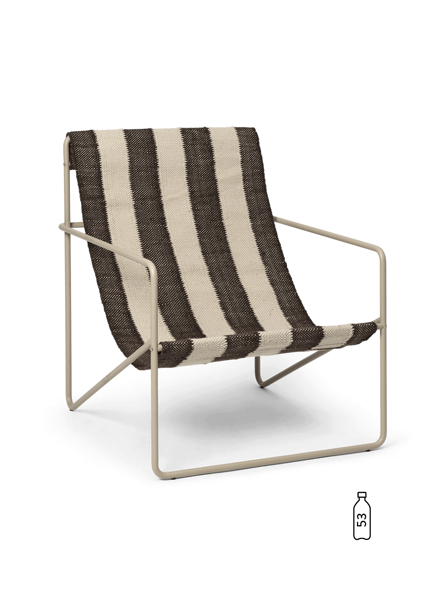 Desert Lounge Chair Cashmere Off-White/Chocolate