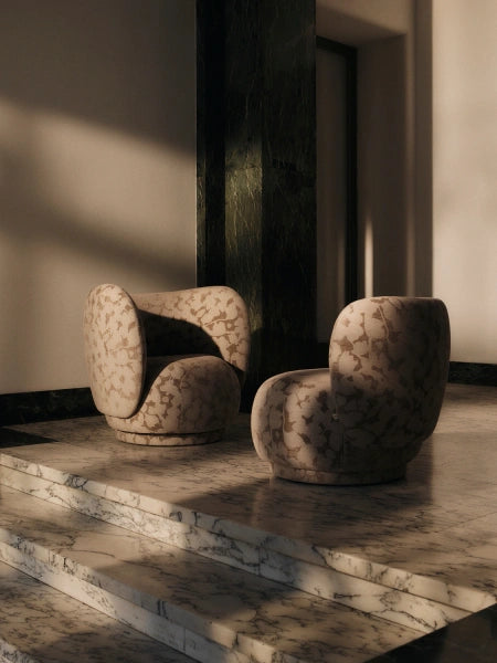 Rico Lounge Chair Swivel Taupe
