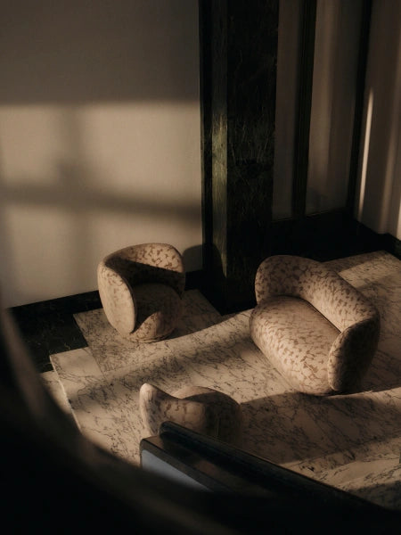 Rico Lounge Chair Swivel Taupe