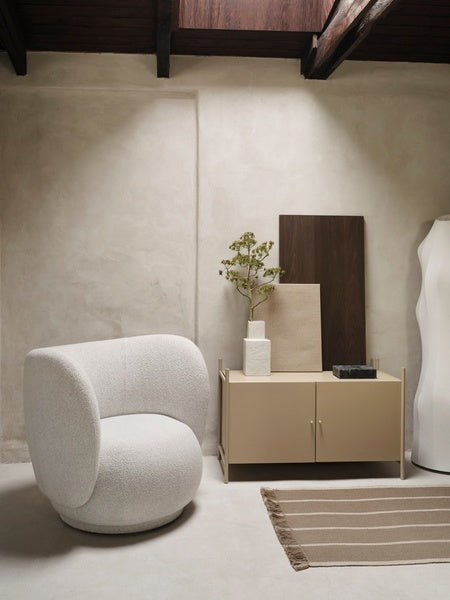 Rico Lounge Chair Swivel Off-White