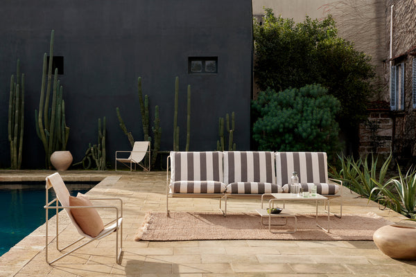 Desert Lounge Chair Cashmere Off-White/Chocolate