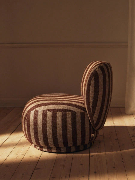 Rico Piccolo Lounge Chair Swivel Sand/Chocolate