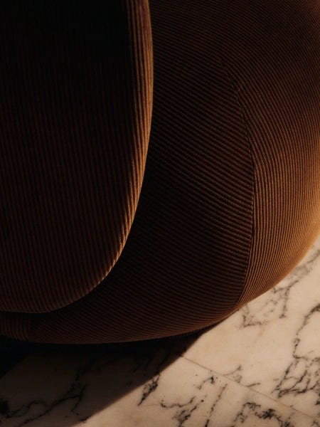 Rico Lounge Chair Swivel Devoré Velvet Rust