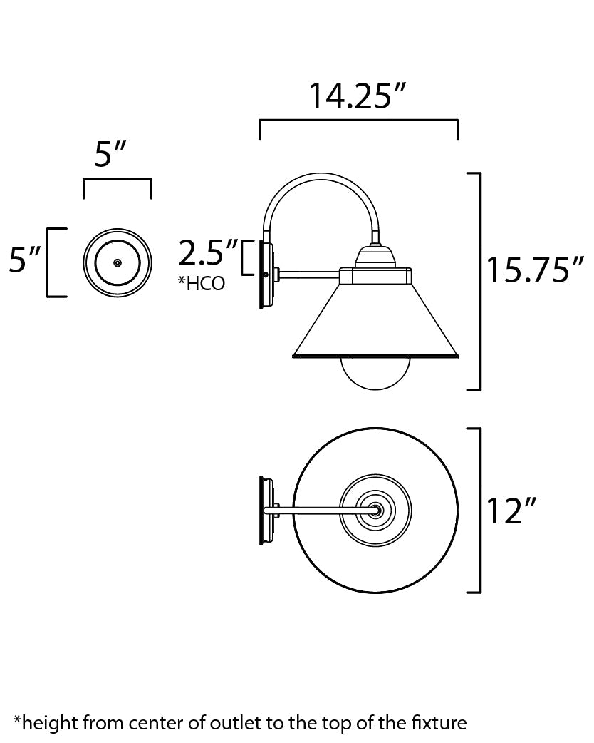 Jetty 1-Light Outdoor Wall Sconce