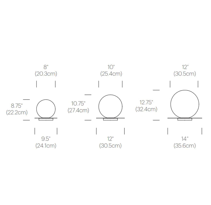 Bola Sphere Table 8