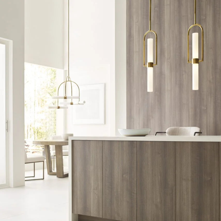 Calumn Pendant Brass