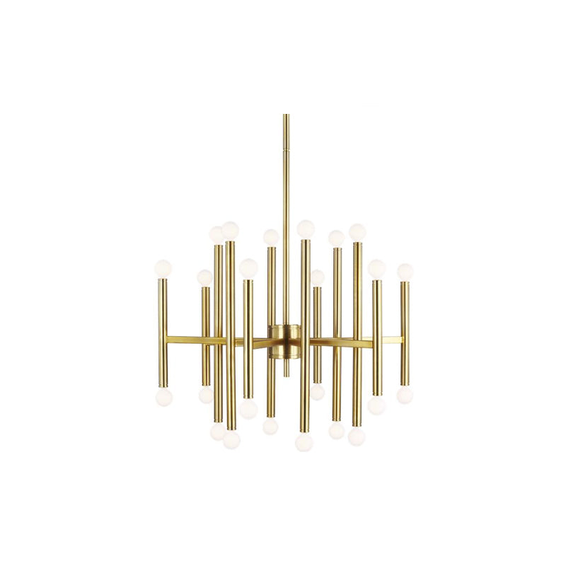 Beckham Modern Large Chandelier Brass