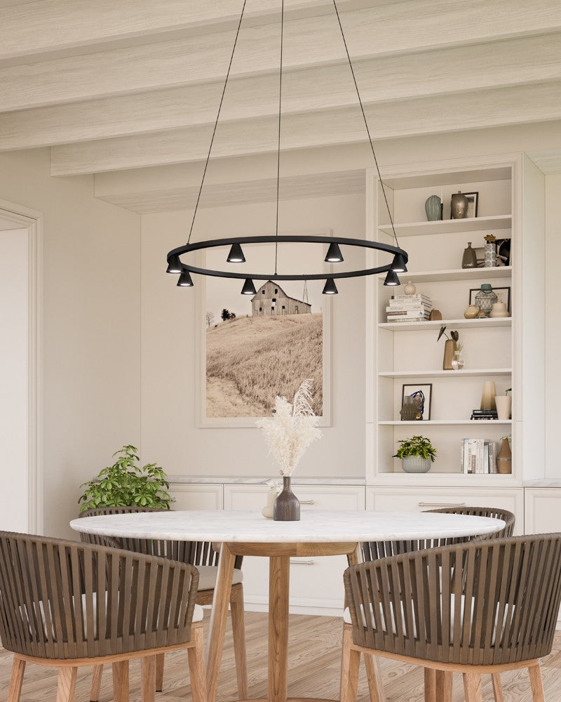 Dune Chandelier Black