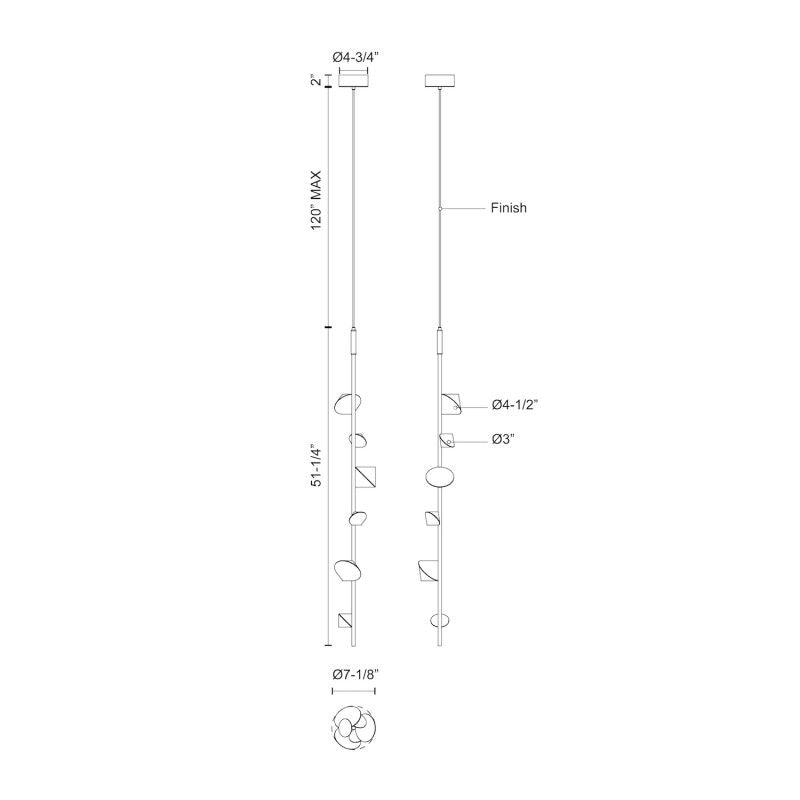 Geode Colgante Vertical