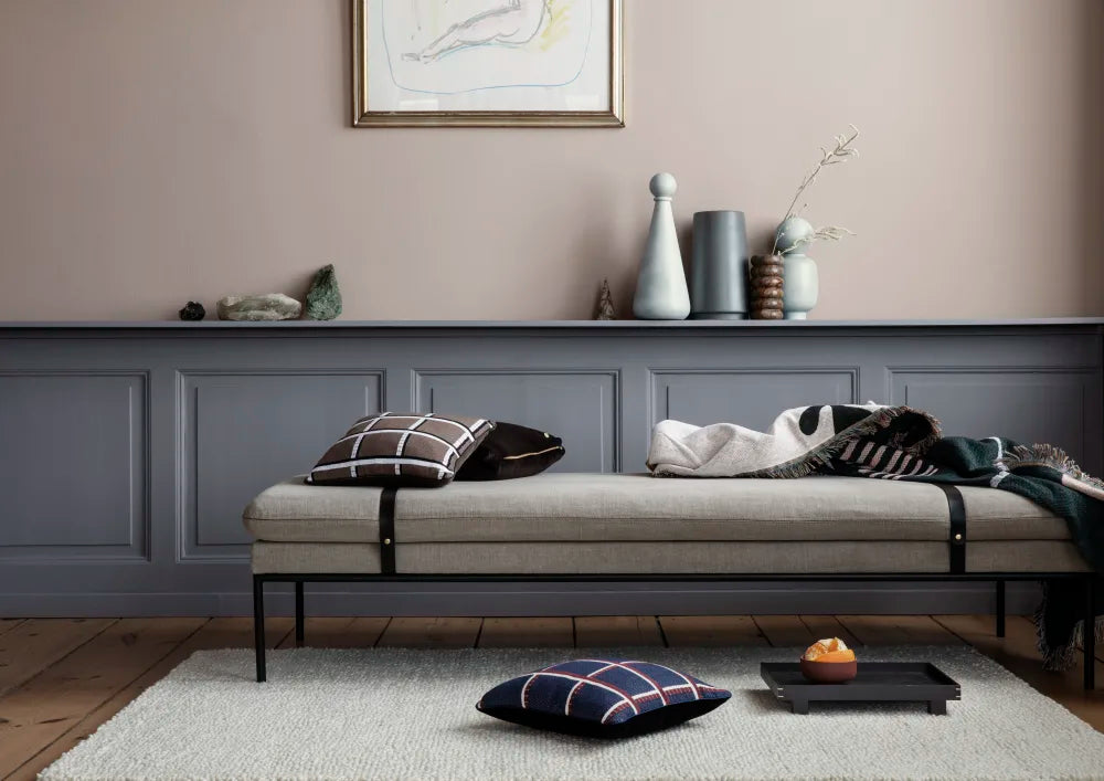 Turn Daybed Black + Grain Cashmere